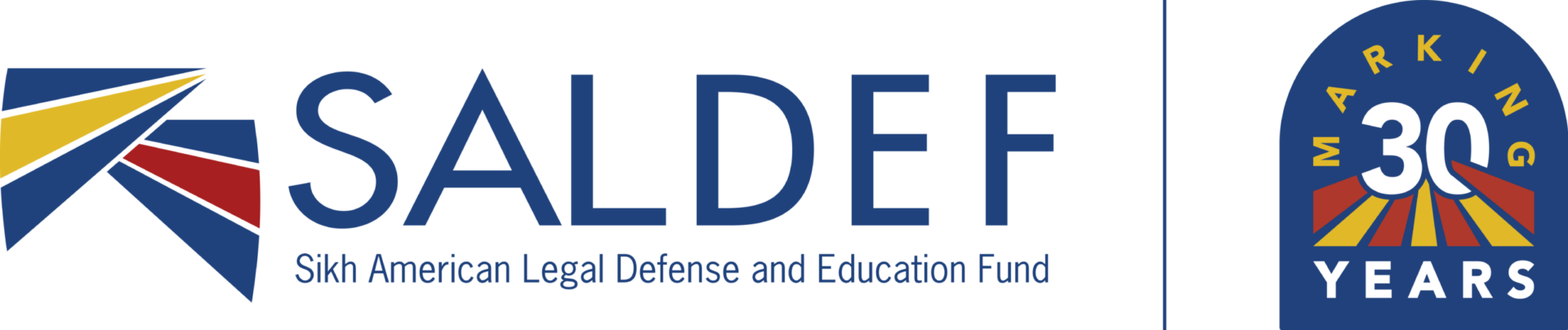 SALDEF logo marking 30 years, Sikh American Legal Defense and Education Fund